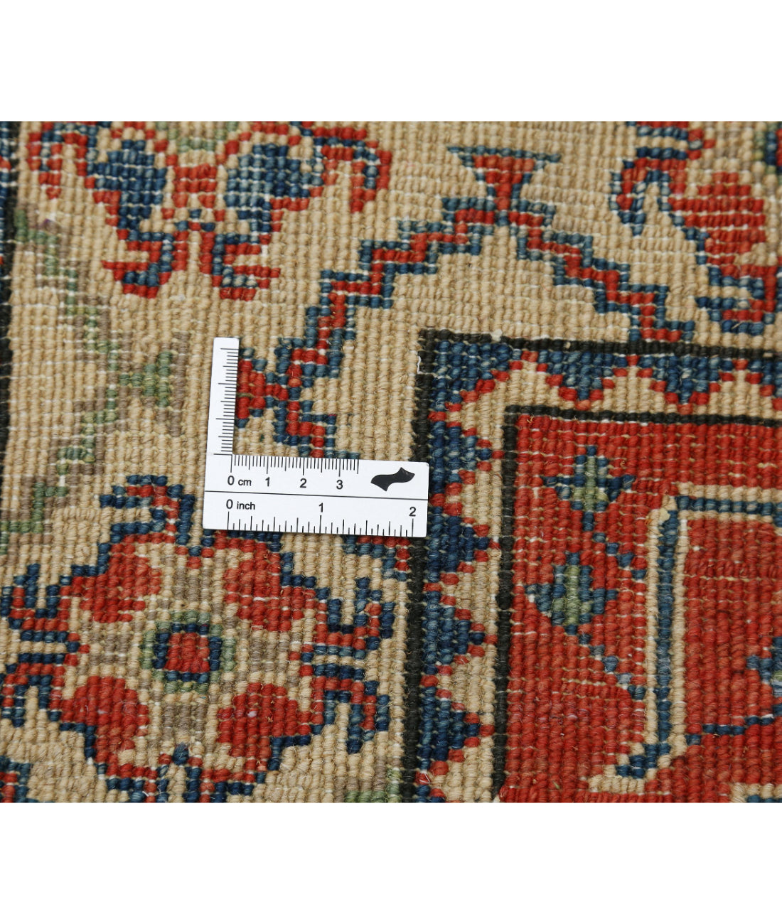 Kazak 2'9'' X 9'2'' Hand-Knotted Wool Rug 2'9'' x 9'2'' (83 X 275) / Red / Ivory