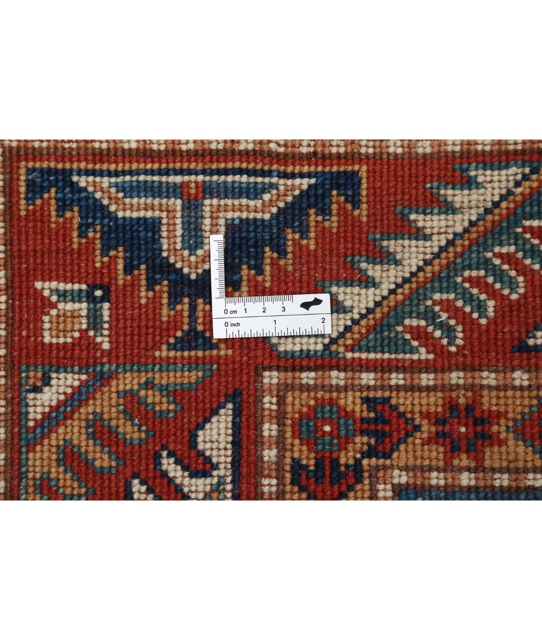 Kazak 4'10'' X 6'7'' Hand-Knotted Wool Rug 4'10'' x 6'7'' (145 X 198) / Blue / Red