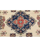 Kazak 5'0'' X 6'8'' Hand-Knotted Wool Rug 5'0'' x 6'8'' (150 X 200) / Ivory / Red