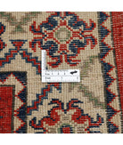 Kazak 2'10'' X 8'1'' Hand-Knotted Wool Rug 2'10'' x 8'1'' (85 X 243) / Red / Ivory