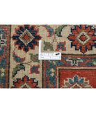 Kazak 2'8'' X 6'9'' Hand-Knotted Wool Rug 2'8'' x 6'9'' (80 X 203) / Red / Ivory