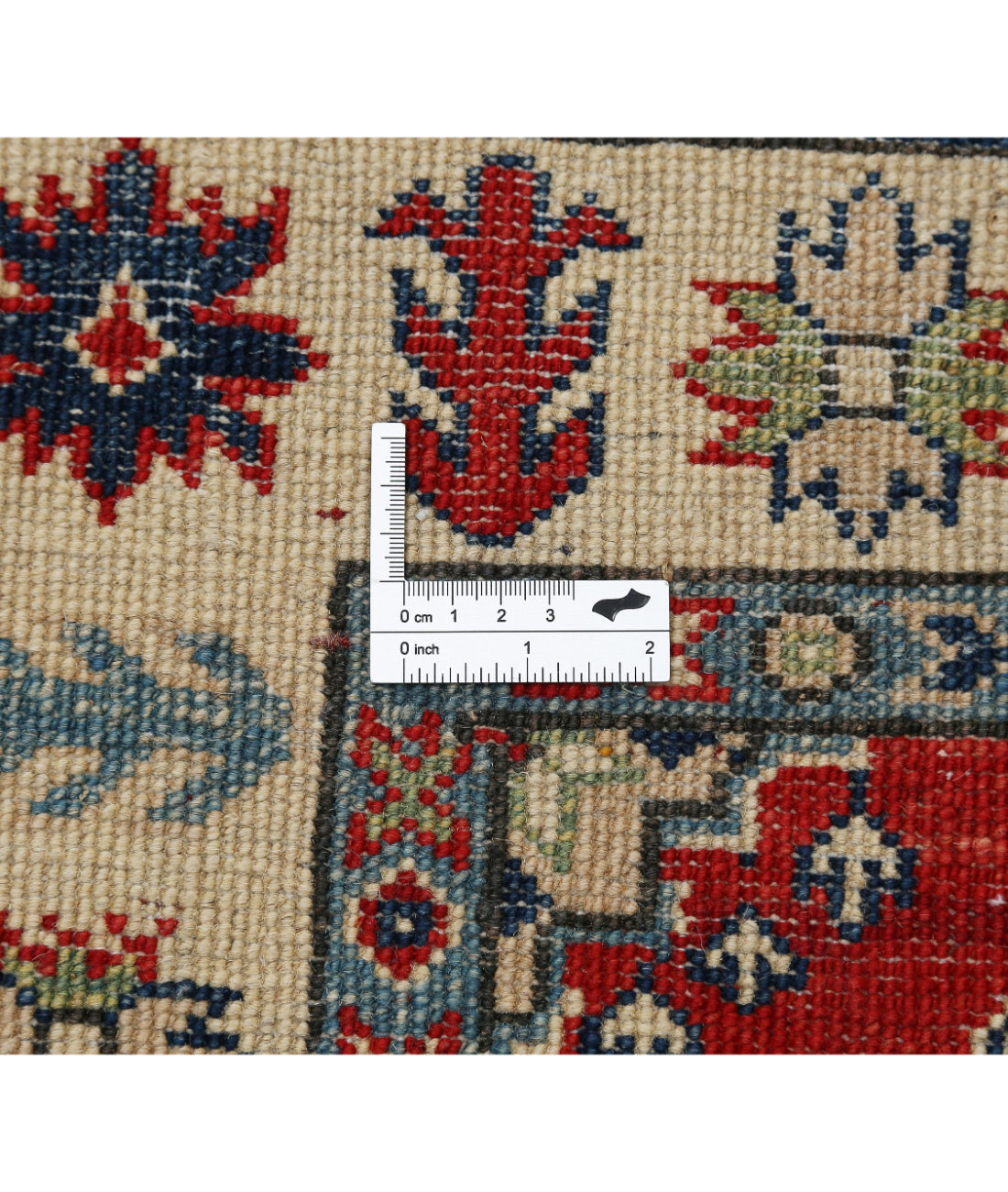 Kazak 2'7'' X 9'8'' Hand-Knotted Wool Rug 2'7'' x 9'8'' (78 X 290) / Red / Ivory