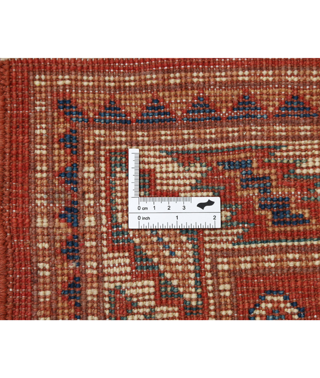 Kazak 2'0'' X 3'0'' Hand-Knotted Wool Rug 2'0'' x 3'0'' (60 X 90) / Red / Ivory