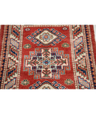 Kazak 2'0'' X 2'11'' Hand-Knotted Wool Rug 2'0'' x 2'11'' (60 X 88) / Red / Ivory