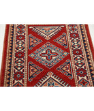 Kazak 2'0'' X 3'1'' Hand-Knotted Wool Rug 2'0'' x 3'1'' (60 X 93) / Red / Ivory