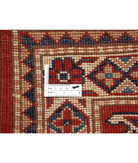 Kazak 2'0'' X 3'1'' Hand-Knotted Wool Rug 2'0'' x 3'1'' (60 X 93) / Red / Ivory