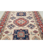 Kazak 6'9'' X 9'8'' Hand-Knotted Wool Rug 6'9'' x 9'8'' (203 X 290) / Ivory / Red