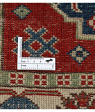 Kazak 2'8'' X 9'8'' Hand-Knotted Wool Rug 2'8'' x 9'8'' (80 X 290) / Red / Ivory