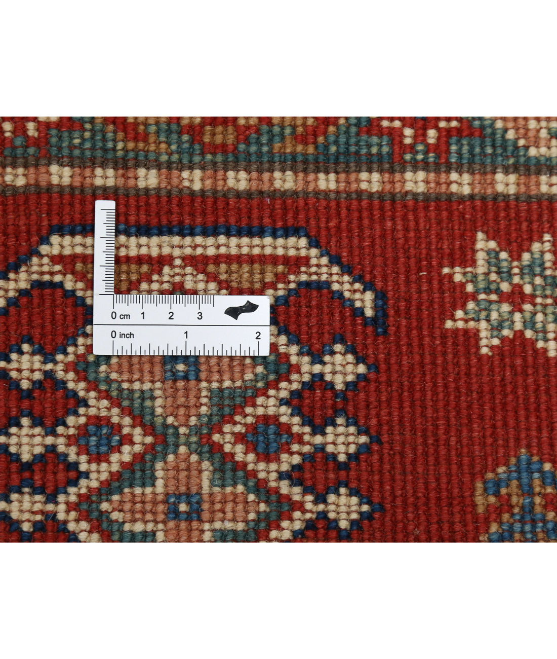 Kazak 4'11'' X 6'3'' Hand-Knotted Wool Rug 4'11'' x 6'3'' (148 X 188) / Red / Ivory