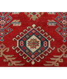 Kazak 6'6'' X 9'4'' Hand-Knotted Wool Rug 6'6'' x 9'4'' (195 X 280) / Red / Ivory