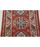 Kazak 2'0'' X 3'0'' Hand-Knotted Wool Rug 2'0'' x 3'0'' (60 X 90) / Red / Ivory