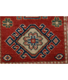 Kazak 2'0'' X 3'0'' Hand-Knotted Wool Rug 2'0'' x 3'0'' (60 X 90) / Red / Ivory