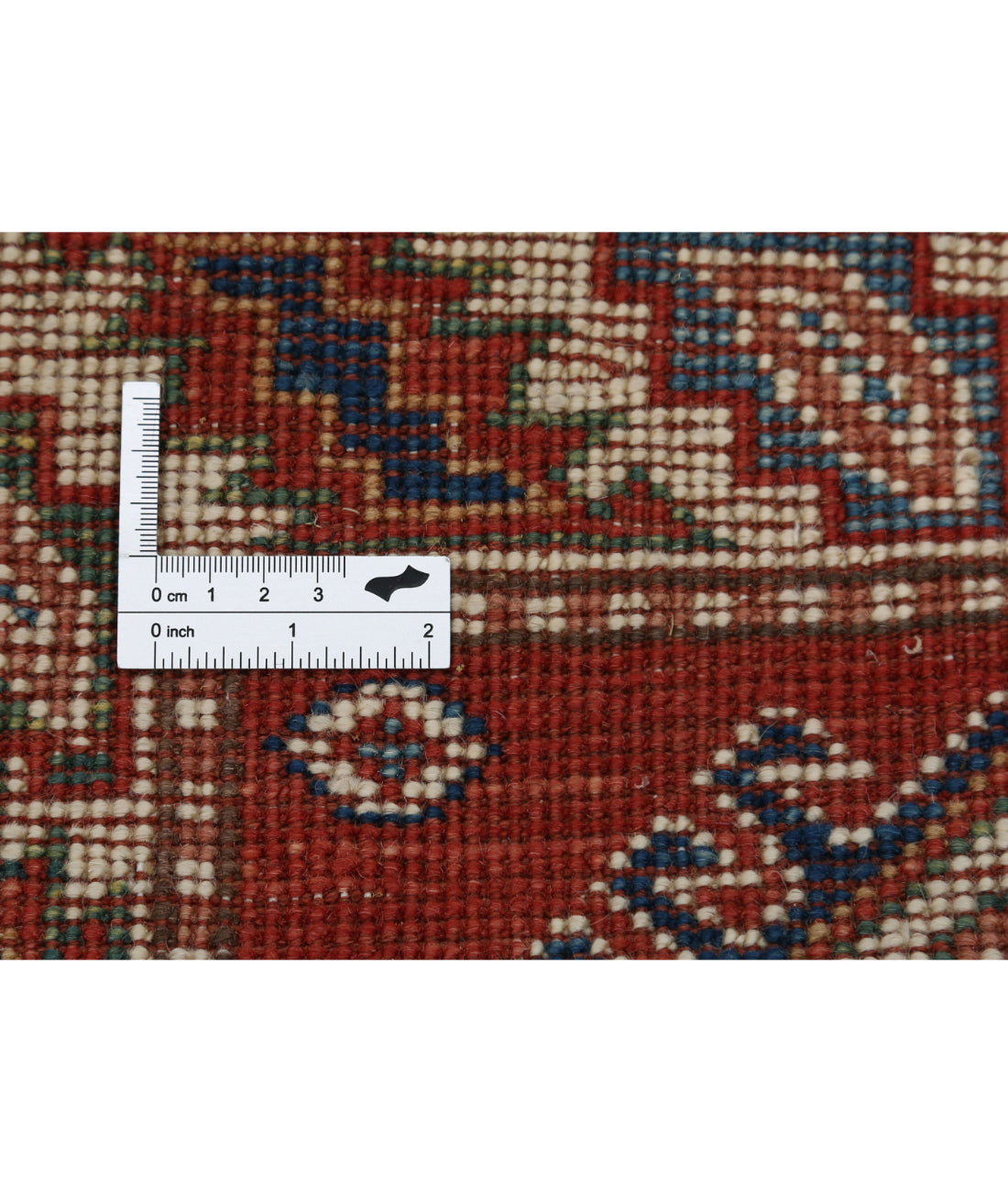 Kazak 2'0'' X 3'0'' Hand-Knotted Wool Rug 2'0'' x 3'0'' (60 X 90) / Red / Ivory