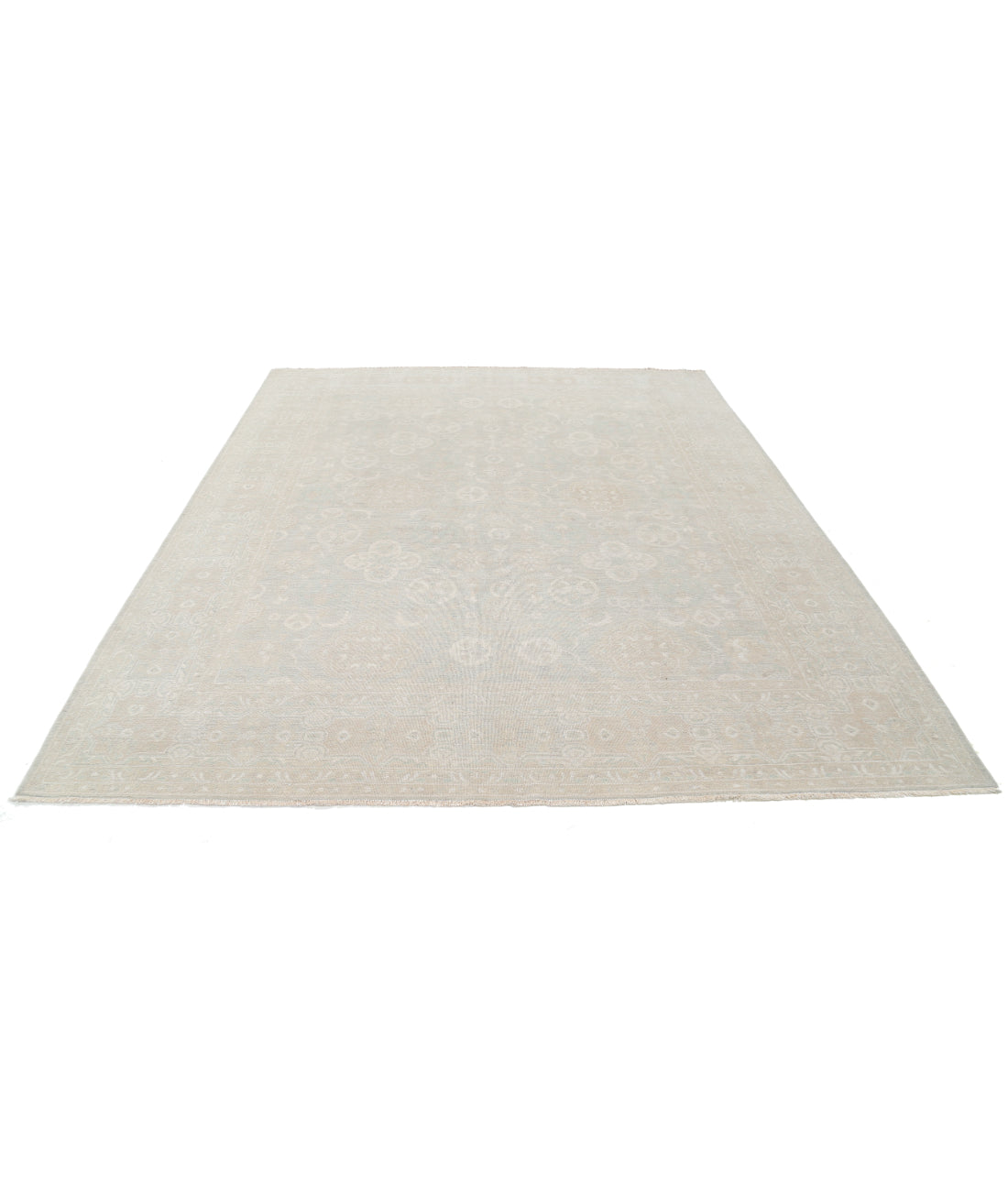 Serenity 8' 4" X 9' 11" Hand-Knotted Wool Rug 8' 4" X 9' 11" (254 X 302) / Green / Taupe