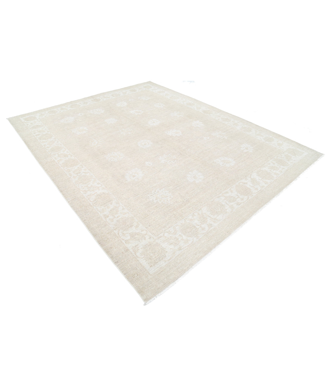 Serenity 8' 2" X 9' 10" Hand-Knotted Wool Rug 8' 2" X 9' 10" (249 X 300) / Taupe / Ivory