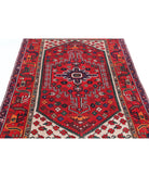 Hamadan 4'0'' X 6'0'' Hand-Knotted Wool Rug 4'0'' x 6'0'' (120 X 180) / Red / Ivory