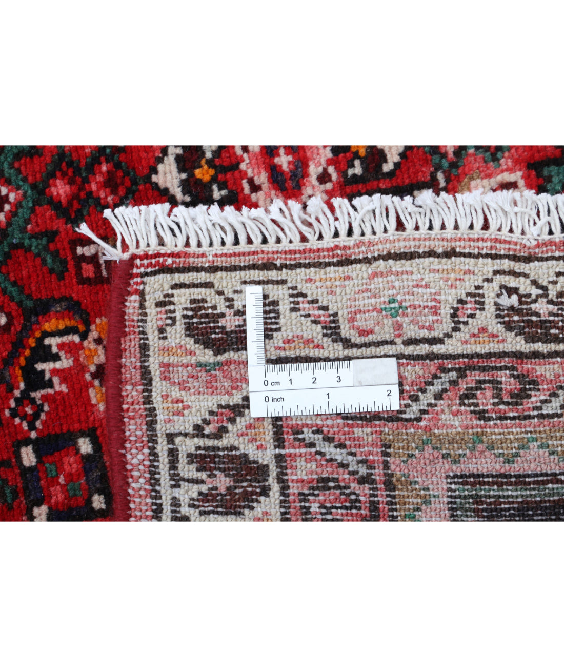 Hamadan 11'1'' X 14'10'' Hand-Knotted Wool Rug 11'1'' x 14'10'' (333 X 445) / Red / Black