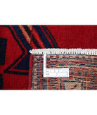 Hamadan 3'6'' X 9'8'' Hand-Knotted Wool Rug 3'6'' x 9'8'' (105 X 290) / Red / Blue