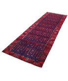 Hamadan 3'4'' X 10'0'' Hand-Knotted Wool Rug 3'4'' x 10'0'' (100 X 300) / Blue / Red