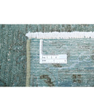 Vintage 3'5'' X 9'4'' Hand-Knotted Wool Rug 3'5'' x 9'4'' (103 X 280) / Teal / Blue