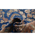 Vintage 4'6'' X 10'1'' Hand-Knotted Wool Rug 4'6'' x 10'1'' (135 X 303) / Blue / Brown