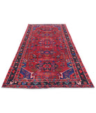 Hamadan 4'5'' X 9'8'' Hand-Knotted Wool Rug 4'5'' x 9'8'' (133 X 290) / Red / Black