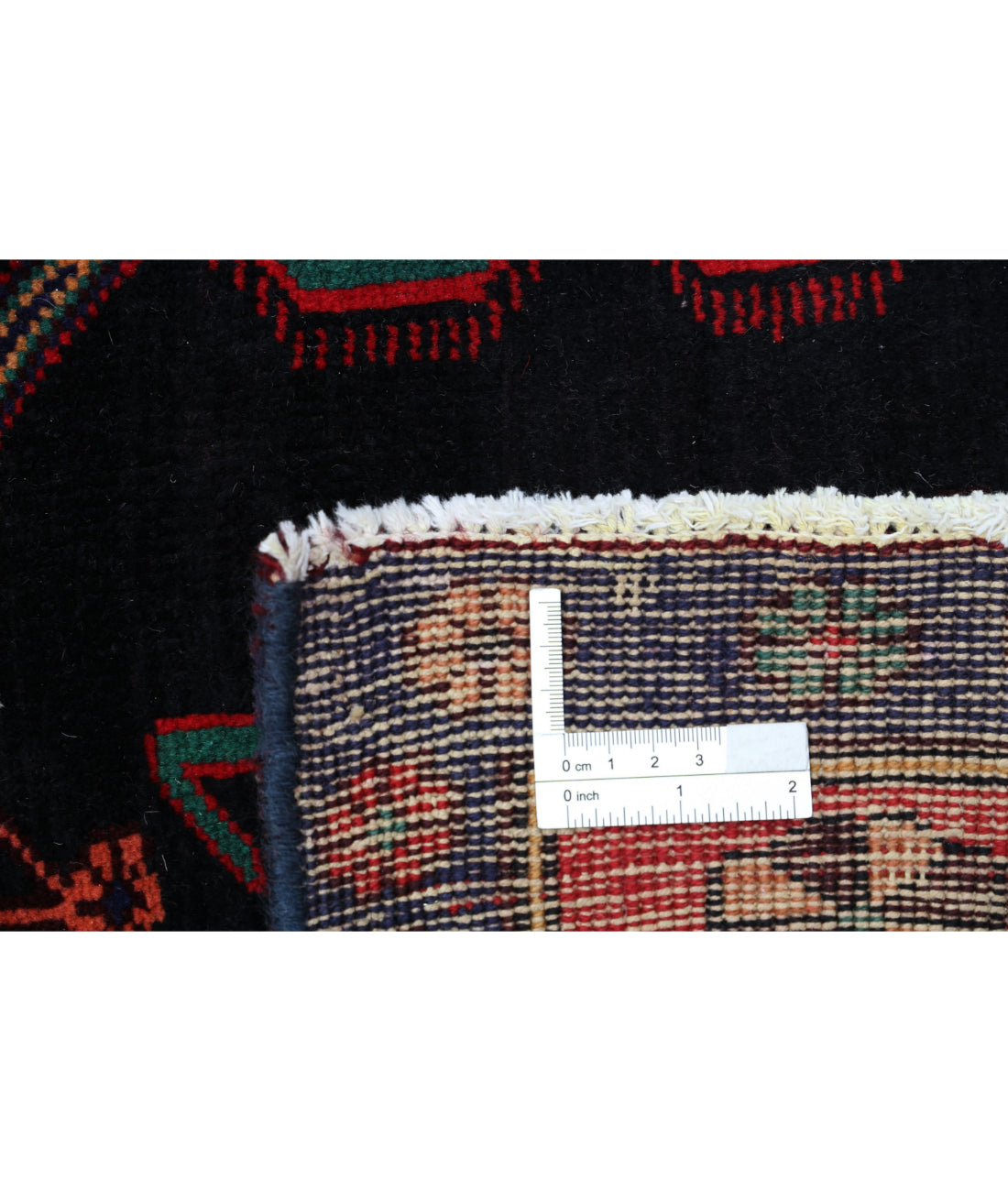 Hamadan 4'8'' X 9'7'' Hand-Knotted Wool Rug 4'8'' x 9'7'' (140 X 288) / Black / Red