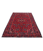 Hamadan 5'4'' X 7'11'' Hand-Knotted Wool Rug 5'4'' x 7'11'' (160 X 238) / Red / Black