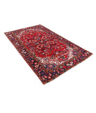 Hamadan 4'9'' X 7'8'' Hand-Knotted Wool Rug 4'9'' x 7'8'' (143 X 230) / Red / Black