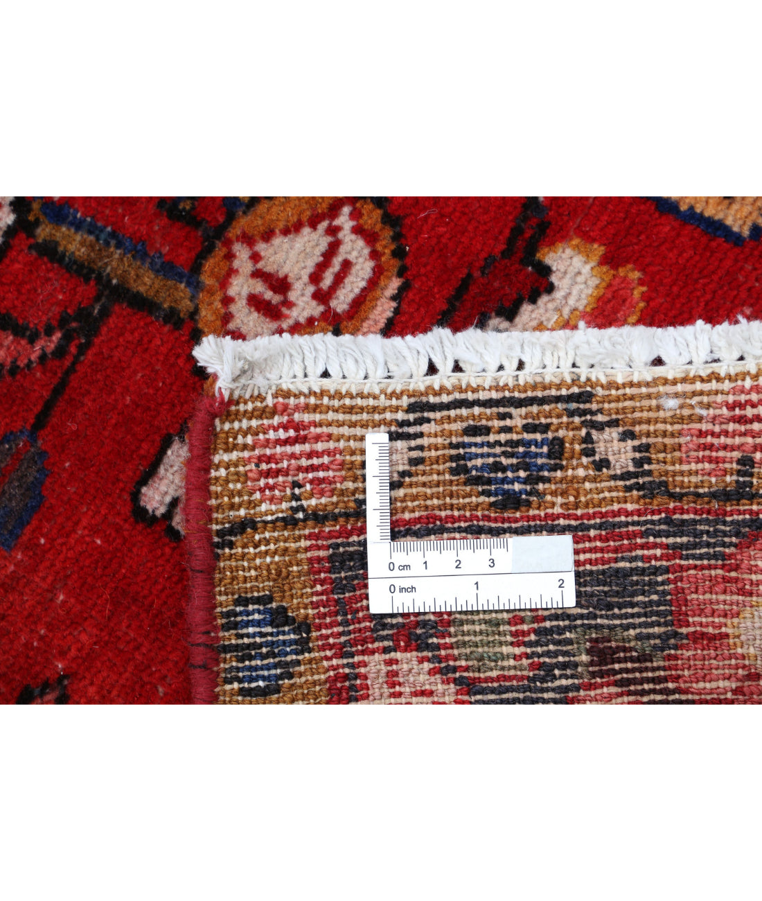 Hamadan 4'9'' X 7'8'' Hand-Knotted Wool Rug 4'9'' x 7'8'' (143 X 230) / Red / Black