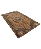 Vintage 4'10'' X 7'9'' Hand-Knotted Wool Rug 4'10'' x 7'9'' (145 X 233) / Rust / Grey