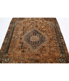 Vintage 4'10'' X 7'9'' Hand-Knotted Wool Rug 4'10'' x 7'9'' (145 X 233) / Rust / Grey