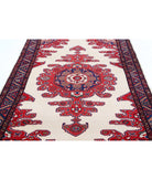 Hamadan 4'9'' X 8'11'' Hand-Knotted Wool Rug 4'9'' x 8'11'' (143 X 268) / Ivory / Blue