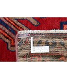 Hamadan 4'7'' X 8'9'' Hand-Knotted Wool Rug 4'7'' x 8'9'' (138 X 263) / Red / Blue