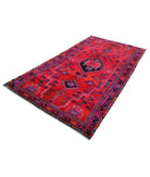 Hamadan 4'10'' X 8'9'' Hand-Knotted Wool Rug 4'10'' x 8'9'' (145 X 263) / Red / Pink