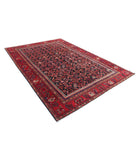 Hamadan 6'11'' X 9'11'' Hand-Knotted Wool Rug 6'11'' x 9'11'' (208 X 298) / Black / Red