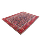 Hamadan 6'11'' X 9'11'' Hand-Knotted Wool Rug 6'11'' x 9'11'' (208 X 298) / Black / Red