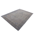 Overdye 6'8'' X 9'5'' Hand-Knotted Wool Rug 6'8'' x 9'5'' (200 X 283) / Brown / Charcoal