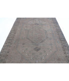 Overdye 6'8'' X 9'5'' Hand-Knotted Wool Rug 6'8'' x 9'5'' (200 X 283) / Brown / Charcoal