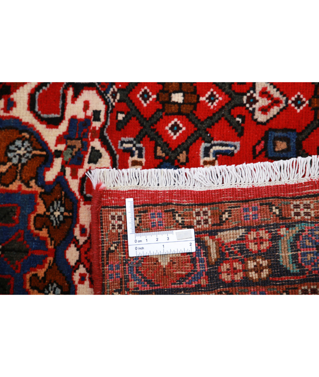 Hamadan 3'3'' X 5'0'' Hand-Knotted Wool Rug 3'3'' x 5'0'' (98 X 150) / Red / Black