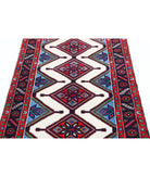 Hamadan 3'5'' X 4'9'' Hand-Knotted Wool Rug 3'5'' x 4'9'' (103 X 143) / Ivory / Blue