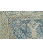 Vintage 3'5'' X 13'5'' Hand-Knotted Wool Rug 3'5'' x 13'5'' (103 X 403) / Blue / Ivory