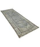 Vintage 3'7'' X 9'8'' Hand-Knotted Wool Rug 3'7'' x 9'8'' (108 X 290) / Taupe / Ivory