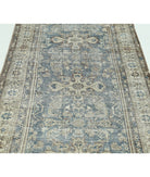 Vintage 3'7'' X 9'8'' Hand-Knotted Wool Rug 3'7'' x 9'8'' (108 X 290) / Taupe / Ivory