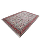 Hereke 7'1'' X 9'9'' Hand-Knotted Wool Rug 7'1'' x 9'9'' (213 X 293) / Ivory / Red