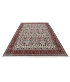 Hereke 7'1'' X 9'9'' Hand-Knotted Wool Rug 7'1'' x 9'9'' (213 X 293) / Ivory / Red