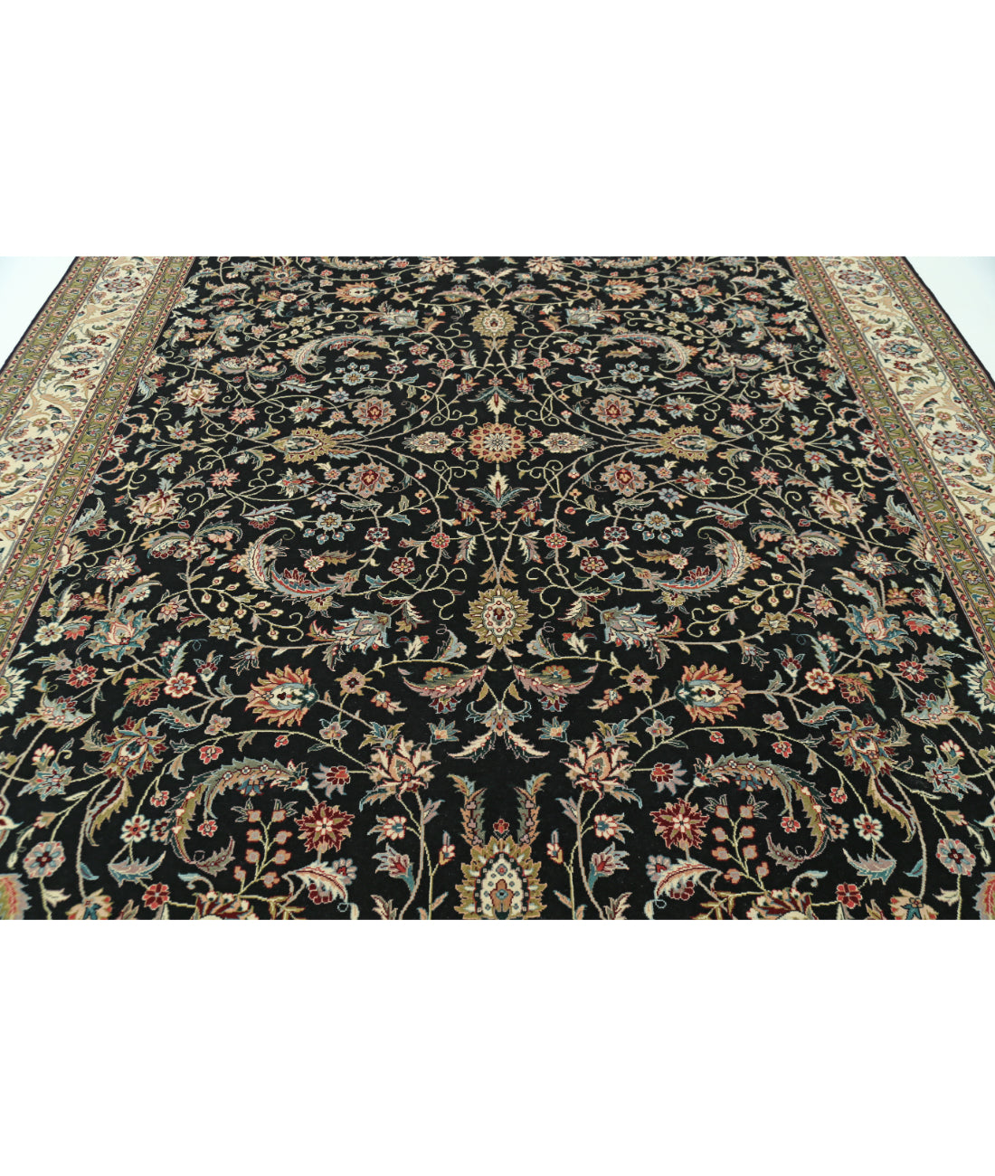 Heritage 9' 0" X 12' 0" Hand-Knotted Wool Rug 9' 0" X 12' 0" (274 X 366) / Black / Ivory