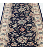 Heritage 2' 7" X 11' 9" Hand-Knotted Wool Rug 2' 7" X 11' 9" (79 X 358) / Blue / Ivory