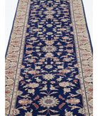 Heritage 2' 5" X 15' 9" Hand-Knotted Wool Rug 2' 5" X 15' 9" (74 X 480) / Blue / Ivory