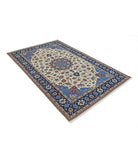 Heritage 4' 11" X 7' 10" Hand-Knotted Wool Rug 4' 11" X 7' 10" (150 X 239) / Ivory / Blue